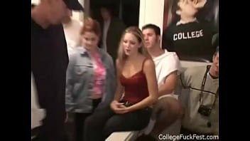 Frat House throws a College Fuck Fest Party at the University